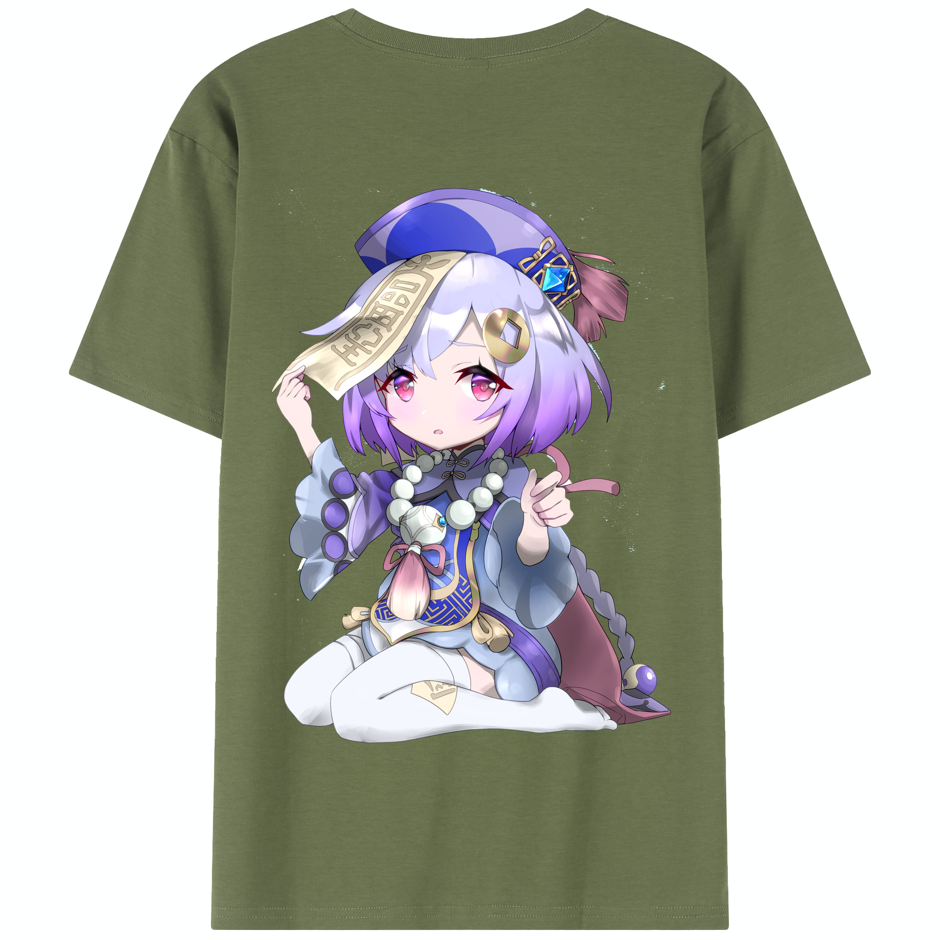 げんし神 七七 なな  genshin Nana 綿100％半袖Tシャツ（背面プリント）